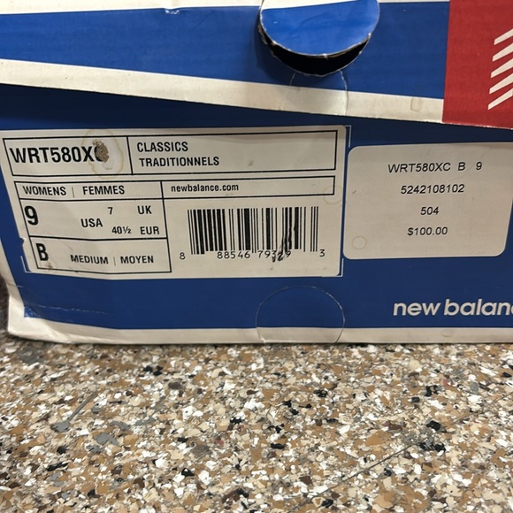 New Balance Classics Traditionnels Grey & Orange Sneakers - Picture 8 of 8